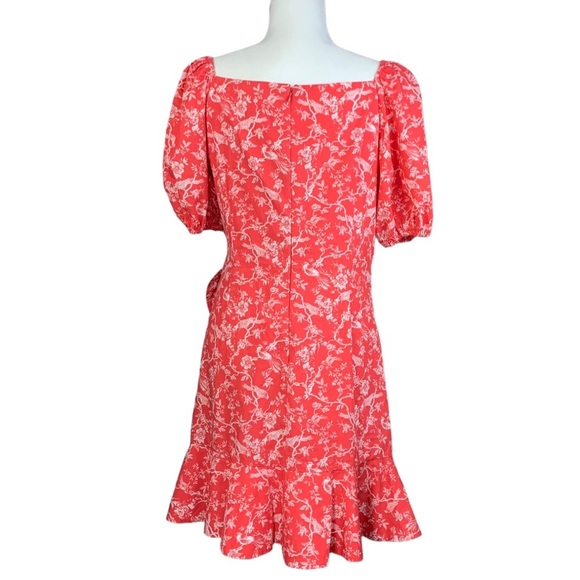 Sachin & Babi 12 Floral Bird Print Ruffles Anthropologie Feminine - Picture 4 of 16